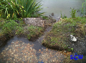 large pond and garden irrigation borehole