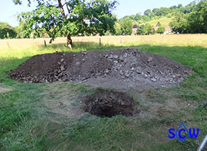 digging out a well