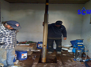 replaceing an old borehole pump
